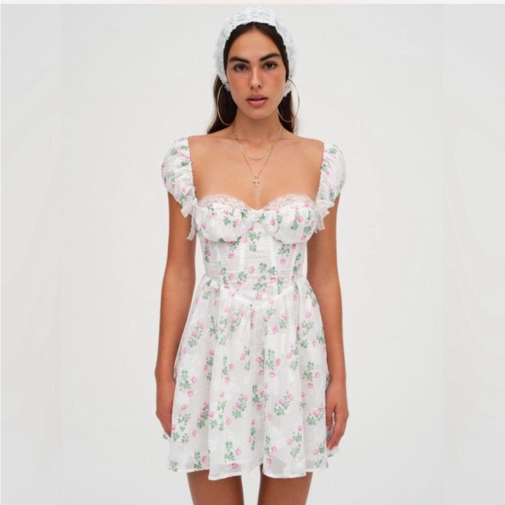 For Love and Lemons Floral Remi Mini dress